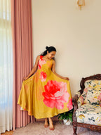 Yellow Modal Floral Dress