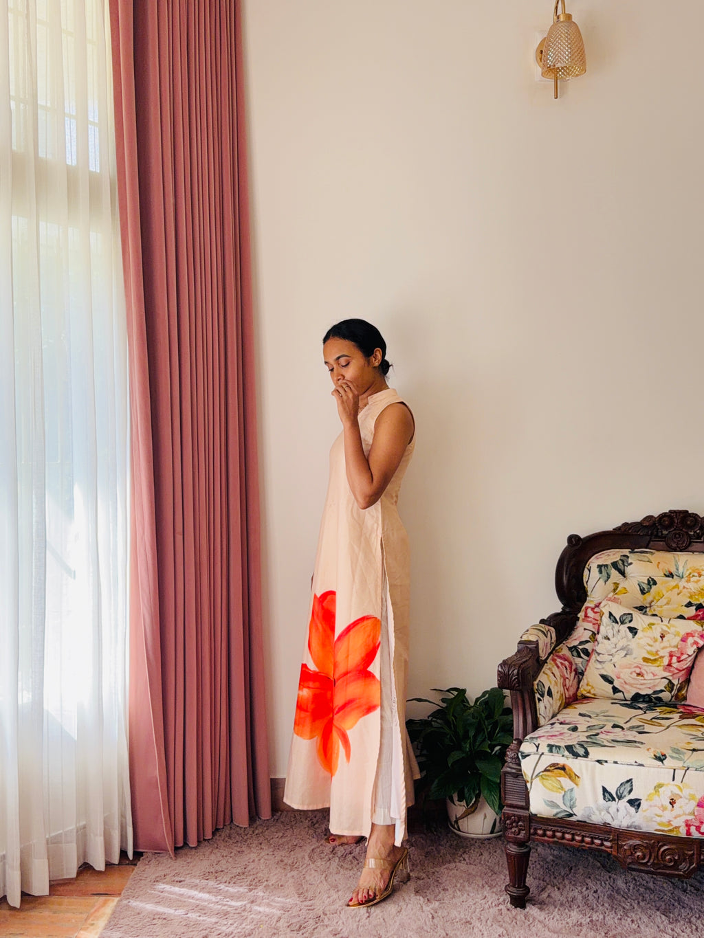 Orange Blossom Kurta