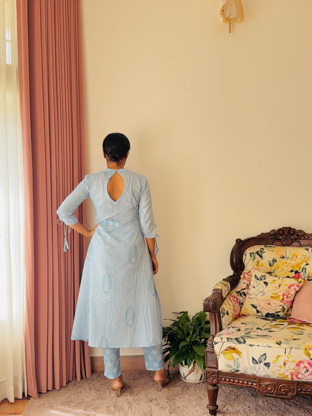 Sky Blue Kurta with Pants