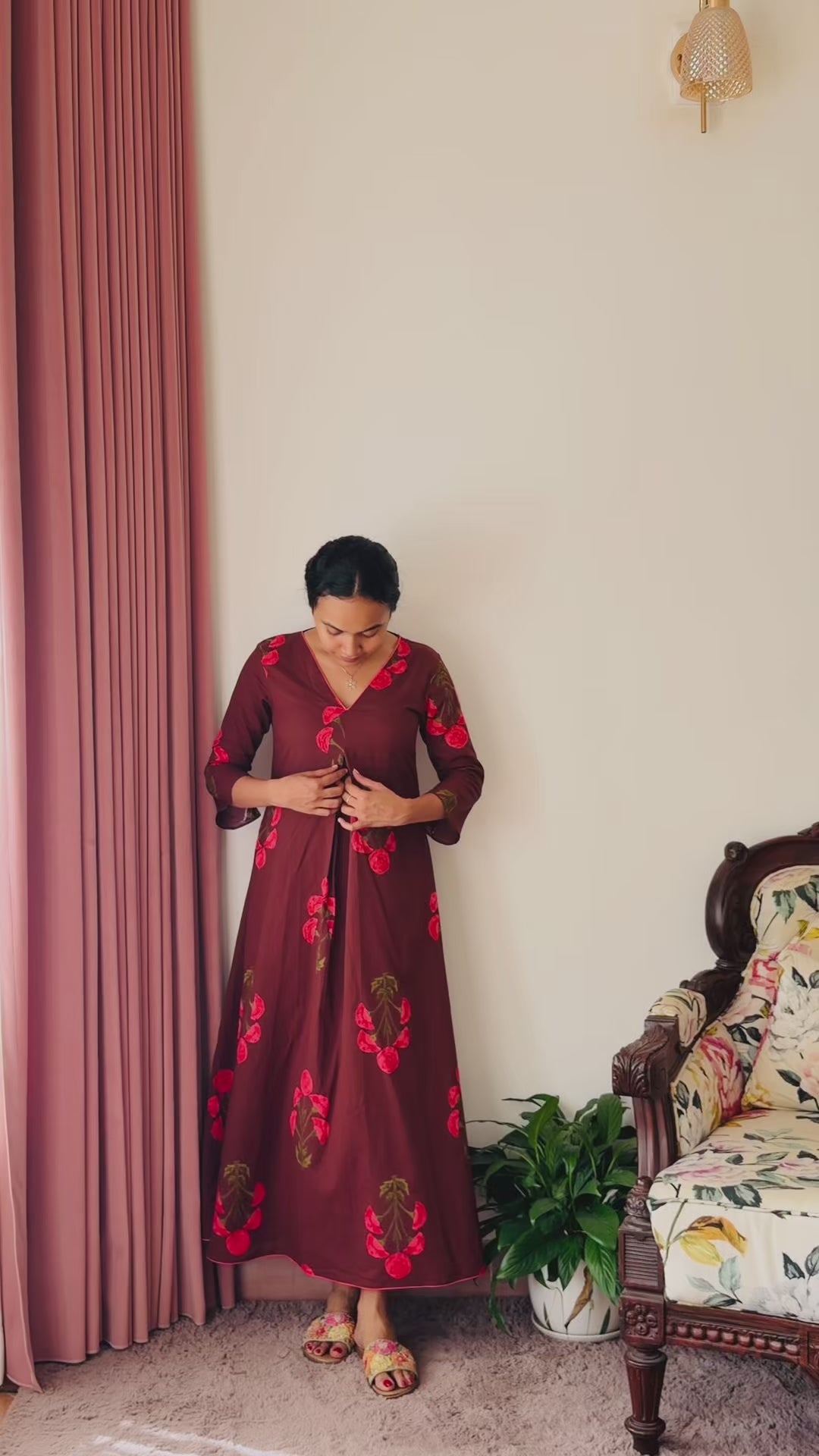 Brown Long Dress/Frock
